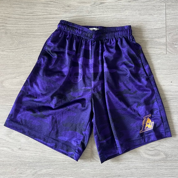 Warren Lotas Lakers Purple Camo Reaper Basketball Shorts